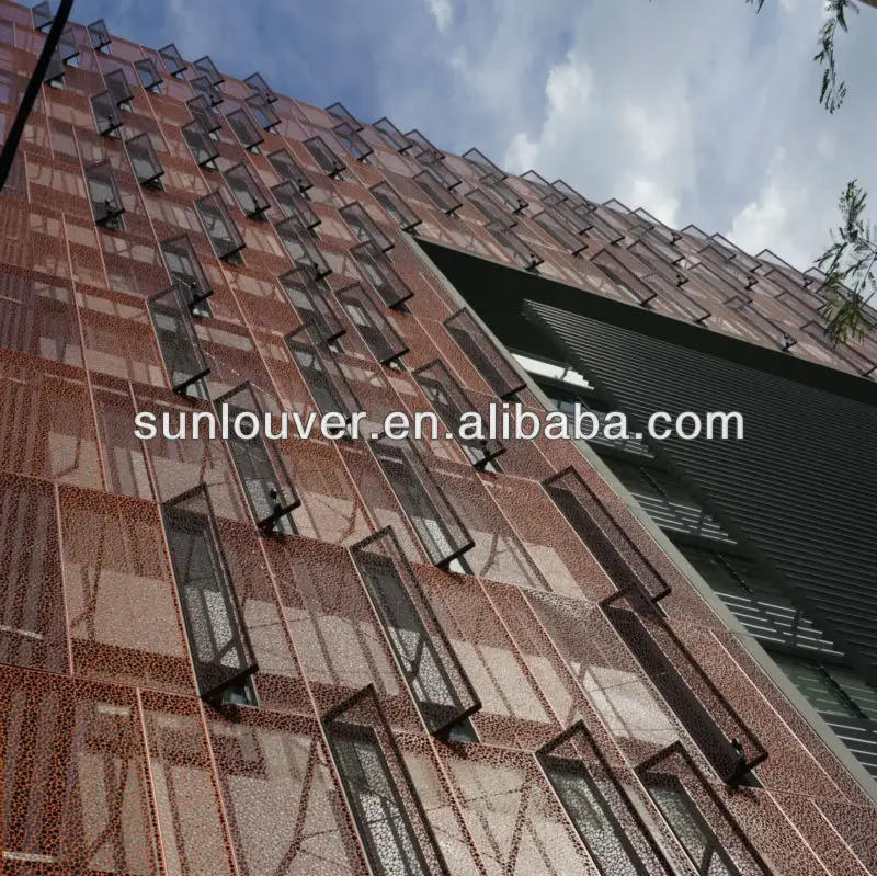 CNC Laser Cut Decorative Metal Sheet as building facade