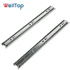 Welltop hardware ordinary type 3-Fold furniture drawer slides / telescopic channel 15.004