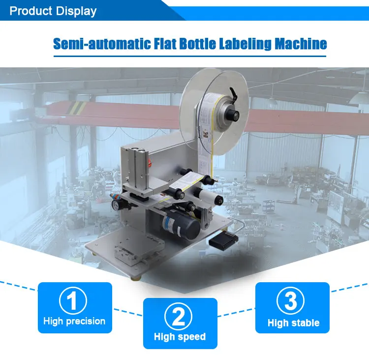 semi auto flat labeling machine 4