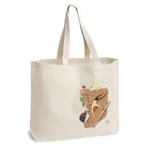 custom cheap natural shopping tote shopping canvas cotton bag