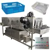 Automatic tray washer/Poultry turnover basket cleaner