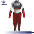 wholesale All Star Long Sleeve cheerleading uniform sublimation custom cheerleading uniforms with rhinestones