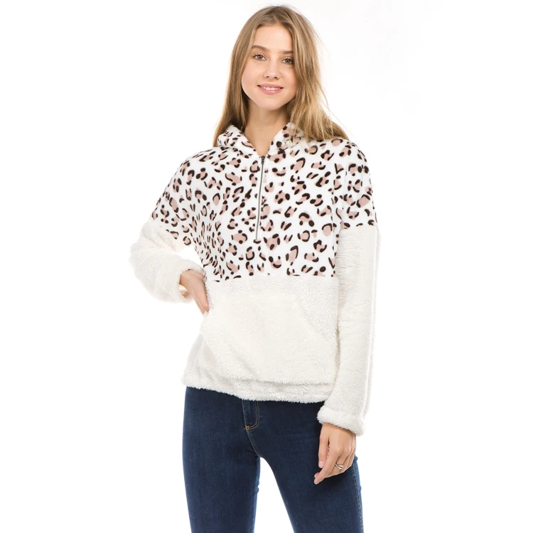 2018 Winter Wears Leopard Design Wholesale Fleece Fur Jackets For Womens With Hoodie, Grey/white
2018 Winter Wears Leopard Design Wholesale Fleece Fur Jackets For Womens With Hoodie, Grey/white