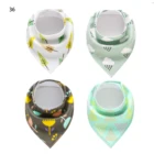 Wholesale waterproof baby teeth bibs cotton For Boy&Girl Bib Burp Cloth Print Triangle Cotton Baby Scarf Meal Collar Burp