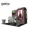 Jiangmen factory offered whole sale Portable Modular fashion 3x6 trends trade show stand standard custom exhibition booth design