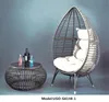 2018 new modern patio set furniture rattan egg pod chair