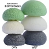 Konjac Sponge Face Body Wash Set Made From 100% High Grade Natural Konjac Durable Used For Oily & Acne Prone Skin Exfoliating Bo