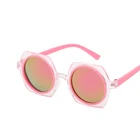 Hot selling New Fashion Trendy Square Kids Anti UV Eyewear Vintage Colorful Children Sunglasses Mirrored Baby Sun Glasses