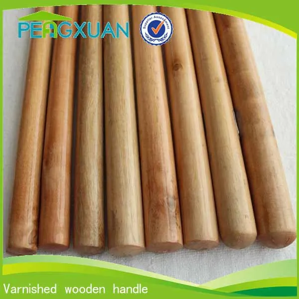 china manufacturer oem varnish wooden broomstick handle