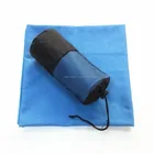 logo silk printed microfiber sports travel swimming towel