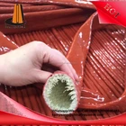 Silicone Coated Fiberglass Fire sleeve/ heat fire insulation sleeve