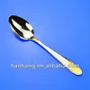 Stainless steel gold plated tea spoon