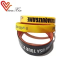 popular promotional bulk wrist band cheap debossed wristband customize silicone rubber bracelet china