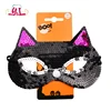 Black Cat Sequins Eyemask Masquerade Mask Halloween Decorations