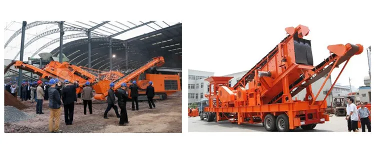  Portable mounted stone quarry impact crusher plant cote di'voire