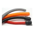 Grey excellent nylon plastic bellows split flexible conduit pe plastic pipe nice quality corrugated tube