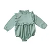 Fashion Spring Design Ruffled Long Sleeve Baby Romper Newborn Baby Clothes