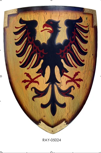 Ouro escudo De Metal com logotipo personalizado, Europa Medieval escudo