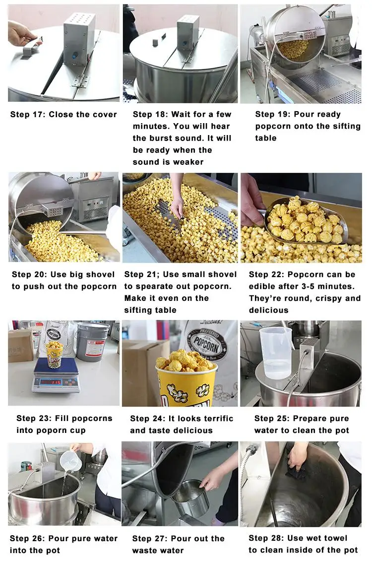 industrial popcorn making machine