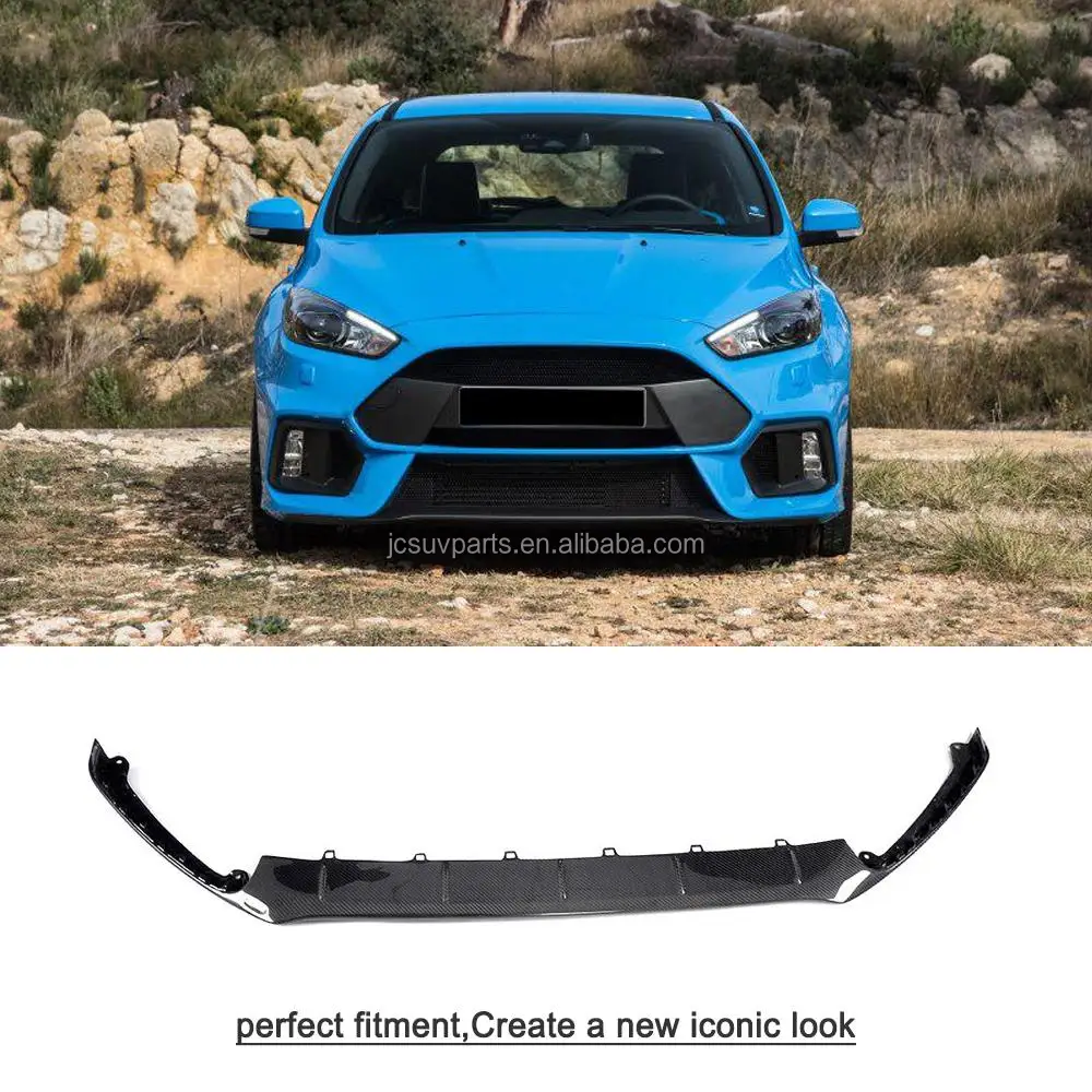 Carbon Fiber Front Bumper Chin Lip For Ford Focus Ft Rs