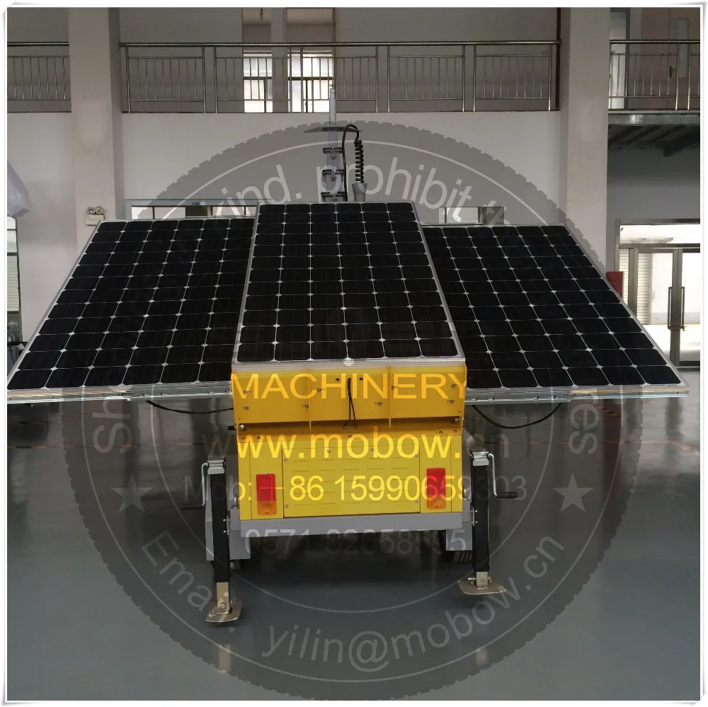 330 watt solar panel portable mobile trailer tower solar panel led for navigation light tower