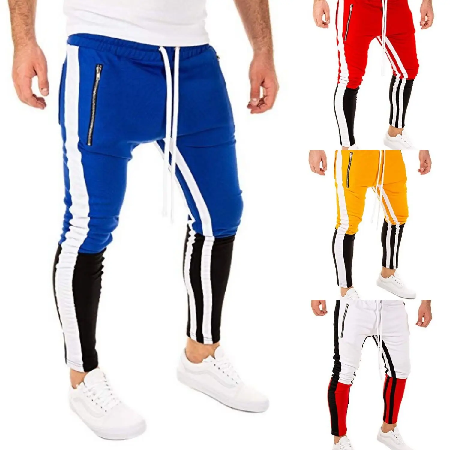 Autumn Men Pants Hip Hop stripe Pants 2019 New Male Trousers Mens Solid Multi-pocket Pants Sweatpants M-3XL
Autumn Men Pants Hip Hop stripe Pants 2019 New Male Trousers Mens Solid Multi-pocket Pants Sweatpants M-3XL