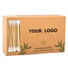 100pcs swabs bamboo cotton swabs for dogs