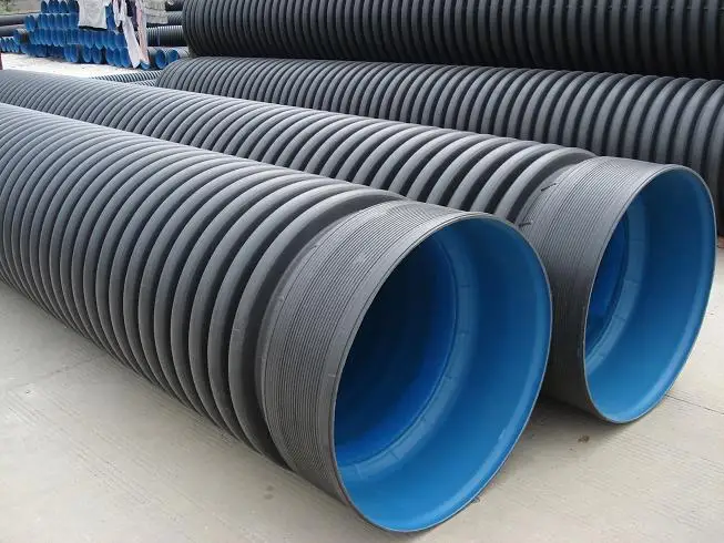 High quality hdpe double wall corrugated drainage pipe for sale