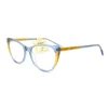 Laminated Acetate Colorful women cat eye glasses vintage Wholesale acetate Optical Frames low MOQ eyewear