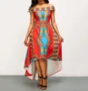 China Supplier High Waist Off the Shoulder African Clothing Women Dashiki Dress Maxi Long