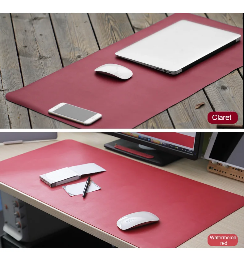 Oem Custom Office Table Mat Waterproof Microfiber Pu Leather Desk Pad