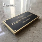 Plaques Custom Design Vintage Tomb Name Bronze Memorial Plaques