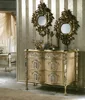 Romantic Floral Design Chest of Drawers, Nouveau PillarDecorated Console Chest of Drawers