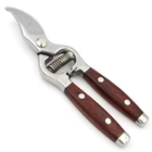RG1205 wooden handle bypass gardening shear branch cutting scissors garden tree trimmer