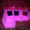 Modern appearance commercial furniture general use plastic illuminated sofa set bar nightclub led glow lounge couch