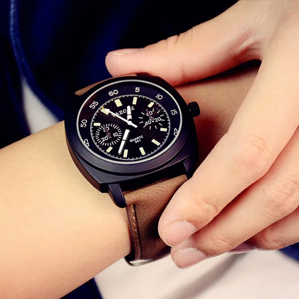Yazole Z 341 Unique Creative Design Vintage Luminous Wristwatch Watches For Man New Waterproof Mens Watch, Black dial black strap;black dial brown strap...
Yazole Z 341 Unique Creative Design Vintage Luminous Wristwatch Watches For Man New Waterproof Mens Watch, Black dial black strap;black dial brown strap...
