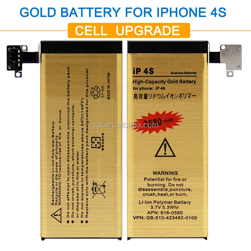 Brand New Good Quality High Capacity Gold battery bateria ip4s Mobile Phone Battery for iPhone 4S Battery
Brand New Good Quality High Capacity Gold battery bateria ip4s Mobile Phone Battery for iPhone 4S Battery