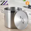 Cheap Factory Tall Straight-shaped hotel canteen big size 18/10 stainless steel soup bucket thickened rice soup and stock pot