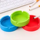 Wholesale Smoking Accessories Colorful Premium High Temperature Heat Resistant Round Custom Silicone Ashtray Cigar Ashtray