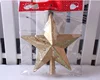 Decorated Plastic Christmas Star Make Outdoor Tree Hanging Stars