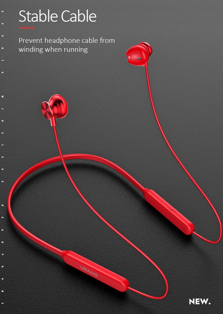 USAMS US-YD001 V4.2 Portable Handfree For Mobile Earbuds Wireless Sports Headphone - ANKUX.COM