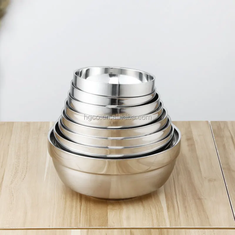 HG china bowl stainless steel rice bowl for family restaurant