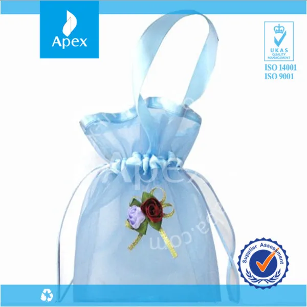 small organza ribbon christmas drawstring gift bags