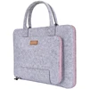 Latest Decorative Laptop Sleeve Bags Felt Notebook Bag 15.6" Laptop Bags with Zipper Pocket for Macbook Air&Pro Dell HP