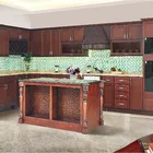 Antique Modular Style Kitchen Cabinet Wine Rack Cabinet with Island