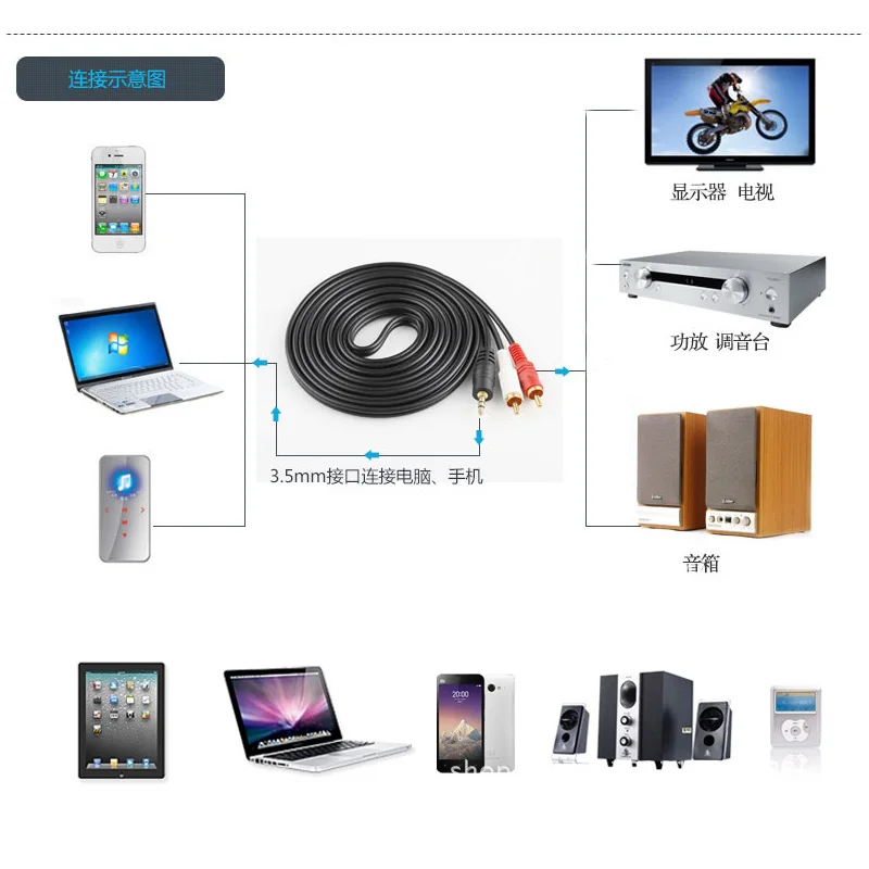One divides into two audio cable2