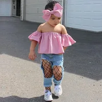 3PCS Toddler Kids Baby Girls T-shirt Tops+Hole Jeans Pants Clothes Outfits Set Denim Baby Pantsuit Casual Suit for Girls
3PCS Toddler Kids Baby Girls T-shirt Tops+Hole Jeans Pants Clothes Outfits Set Denim Baby Pantsuit Casual Suit for Girls