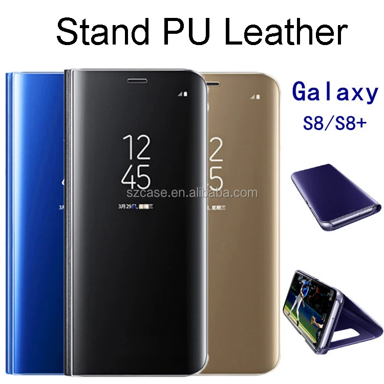 HIgh quality sleep wate-Up Stand smart mirror PU leather flip cover case for samsung galaxy s9 plus, Black, blue, golden, green, pink, purple, silver
HIgh quality sleep wate-Up Stand smart mirror PU leather flip cover case for samsung galaxy s9 plus, Black, blue, golden, green, pink, purple, silver