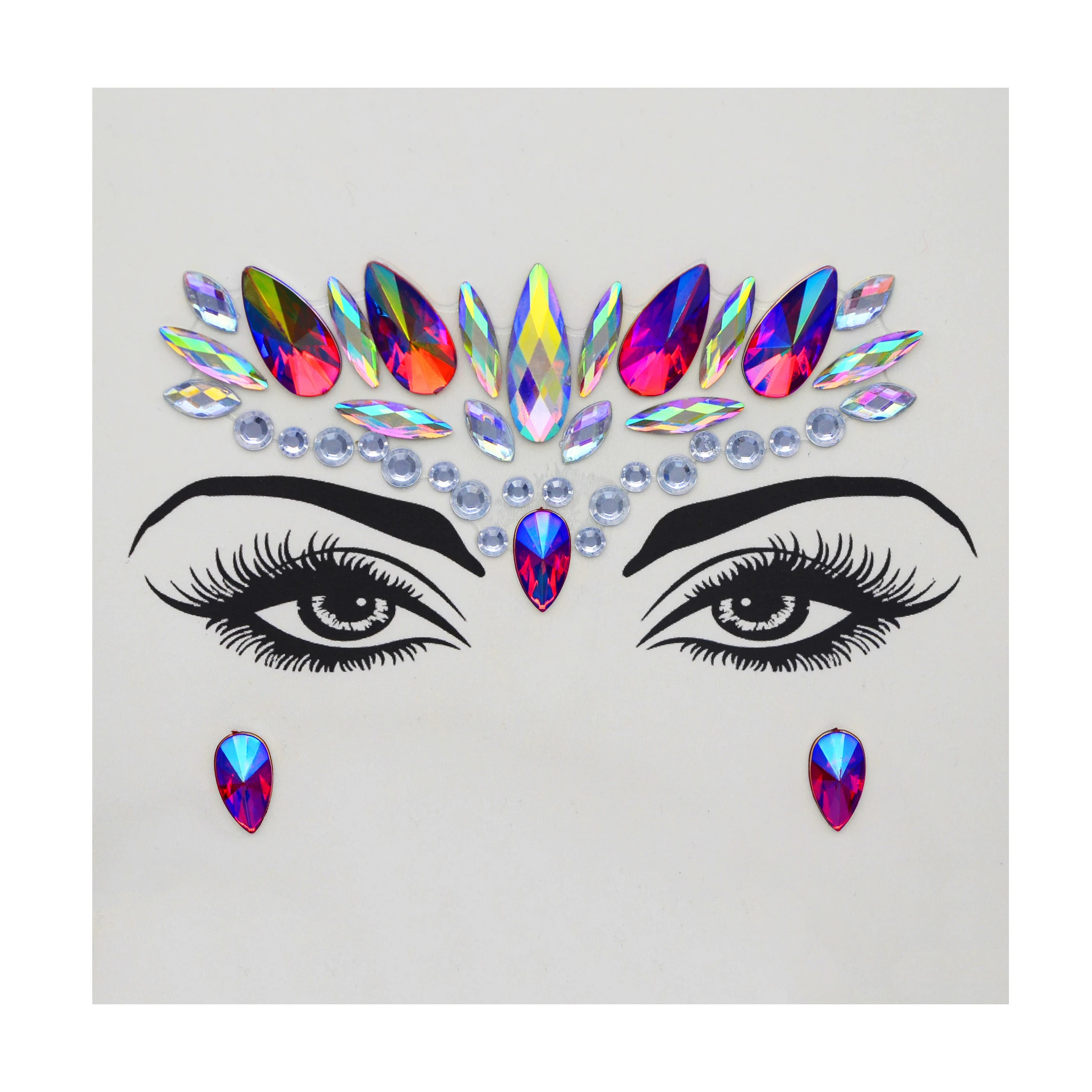 Face Temporary Acrylic Crystal Face Jewels Rainbow Tears Rhinestone Eye Decoration for Party
Face Temporary Acrylic Crystal Face Jewels Rainbow Tears Rhinestone Eye Decoration for Party