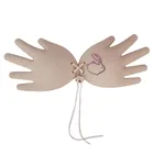 Wholesale Backless Strapless Adhesive Clear Silicone Invisible Bra (4 pair)
